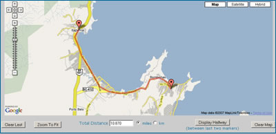 Google Maps Medidor de Distancias